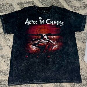 Ripple Junction Black and Red Alice in Chains Tee